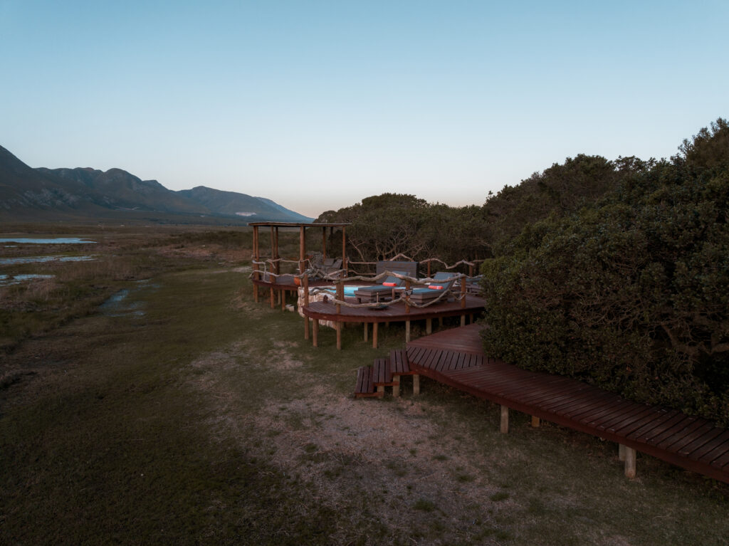 Eco-luxury retreat in Stanford book Hermanus lagoon lodge luxury eco-lodge near Kleinriver Mountains lodge with activities near Hermanus South Africa lodge for American tourists
